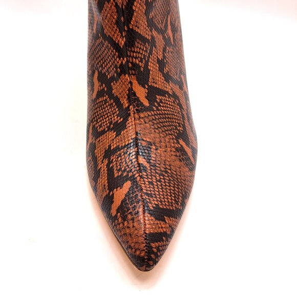 Fashion to Figure Fawn Snake Print Mid-Calf Slouch Boot - Size 12 - Picture 6 of 13